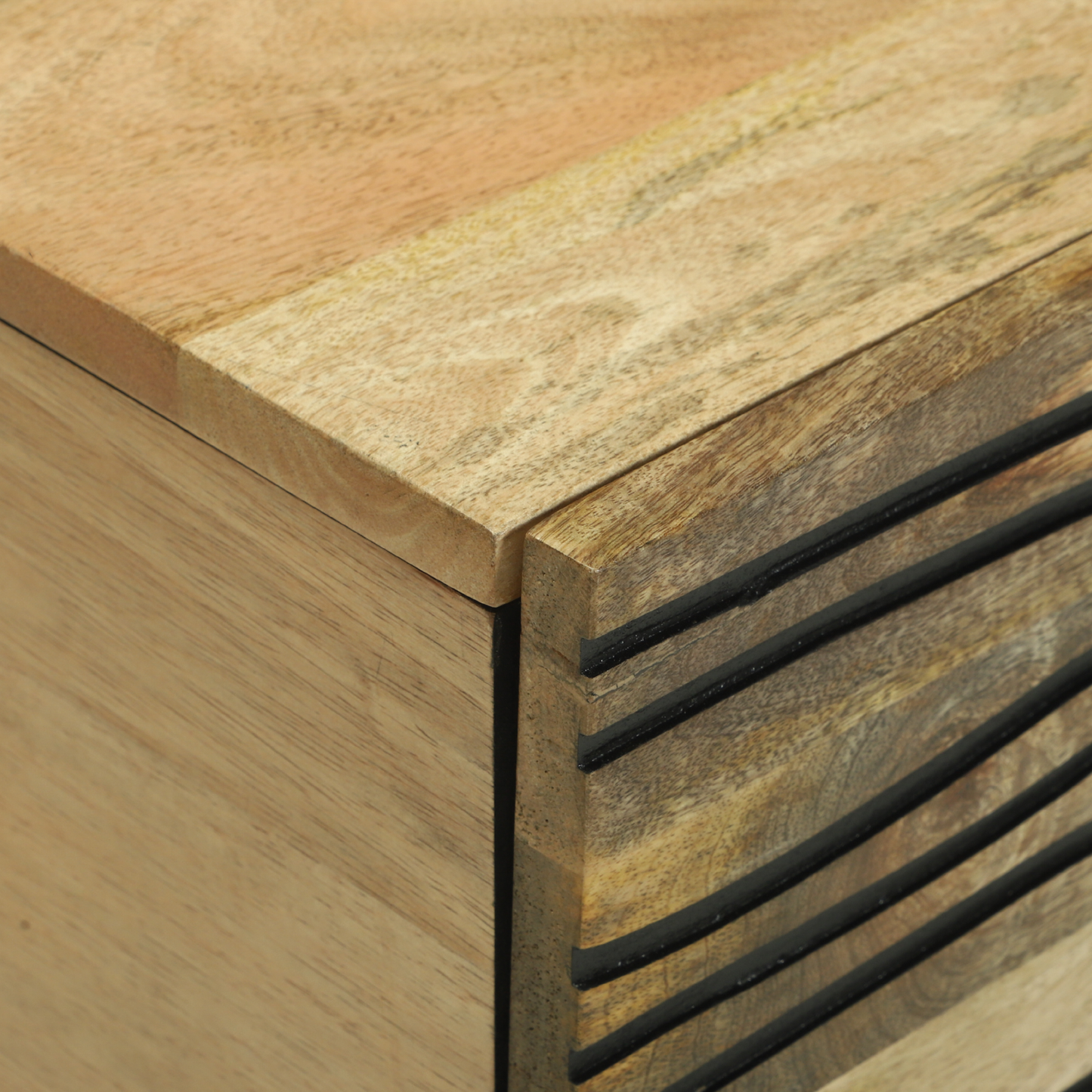 Soffbord Trä 80 x 50 x 40 cm, Massivt Mangoträ