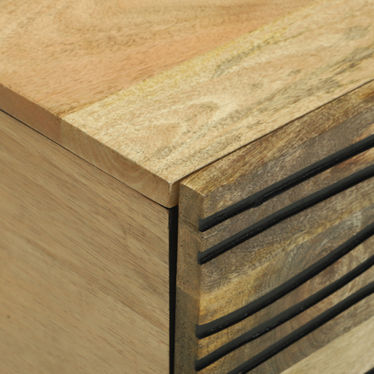 Soffbord Trä 80 x 50 x 40 cm, Massivt Mangoträ