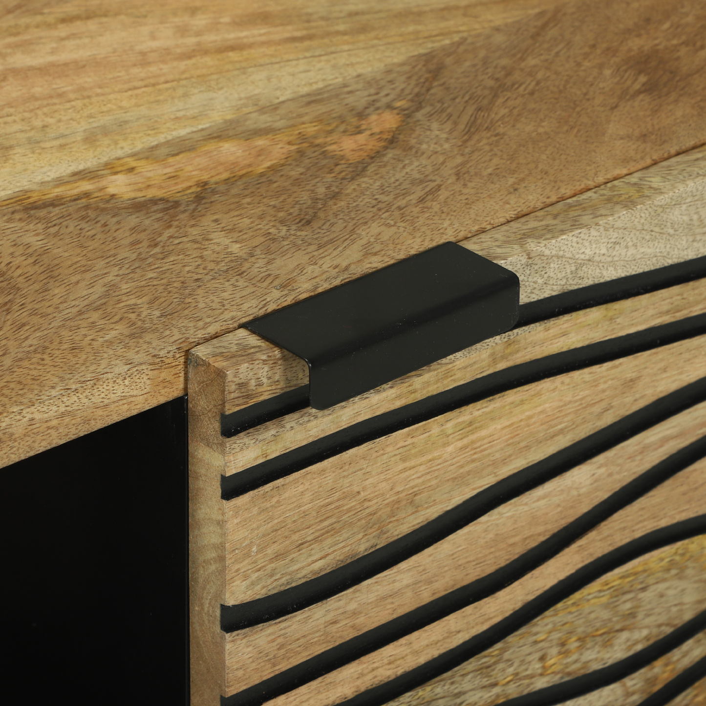 Soffbord Trä 100x54x40 cm - Massivt Mangoträ