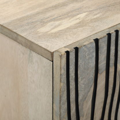 Skänk Vit och Svart 105 x 33.5 x 46 cm