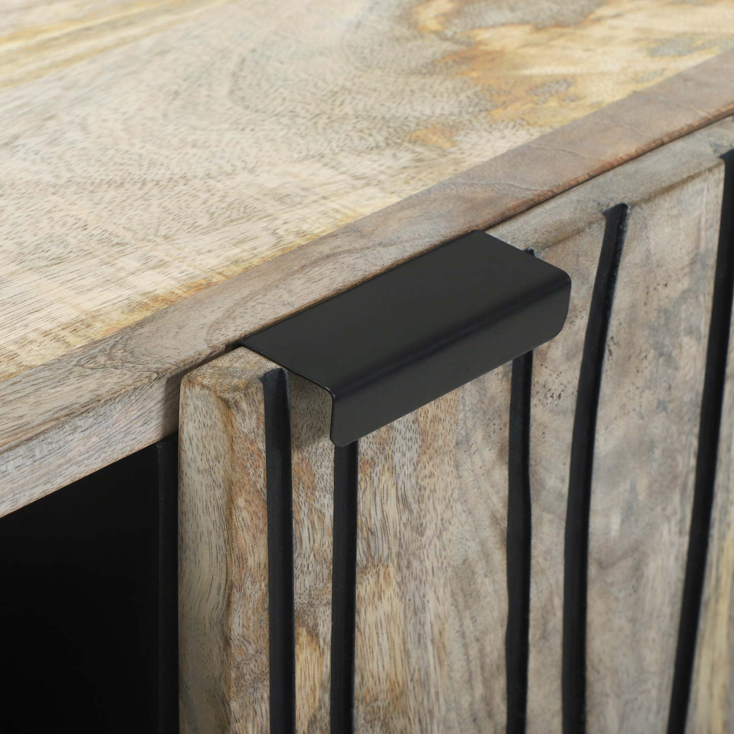 Skänk Vit och Svart 105 x 33.5 x 46 cm