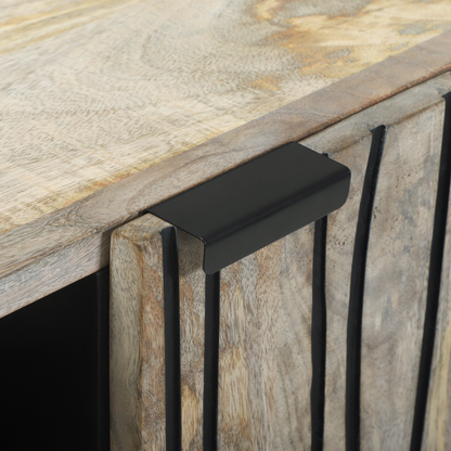 Skänk Vit och Svart 105 x 33.5 x 46 cm