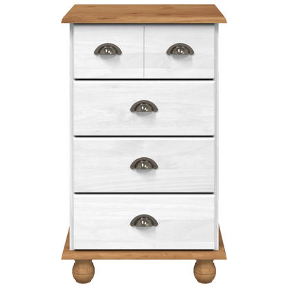 Byrå Vit 'ASKIM'45.8x40x79 cm Solid trä