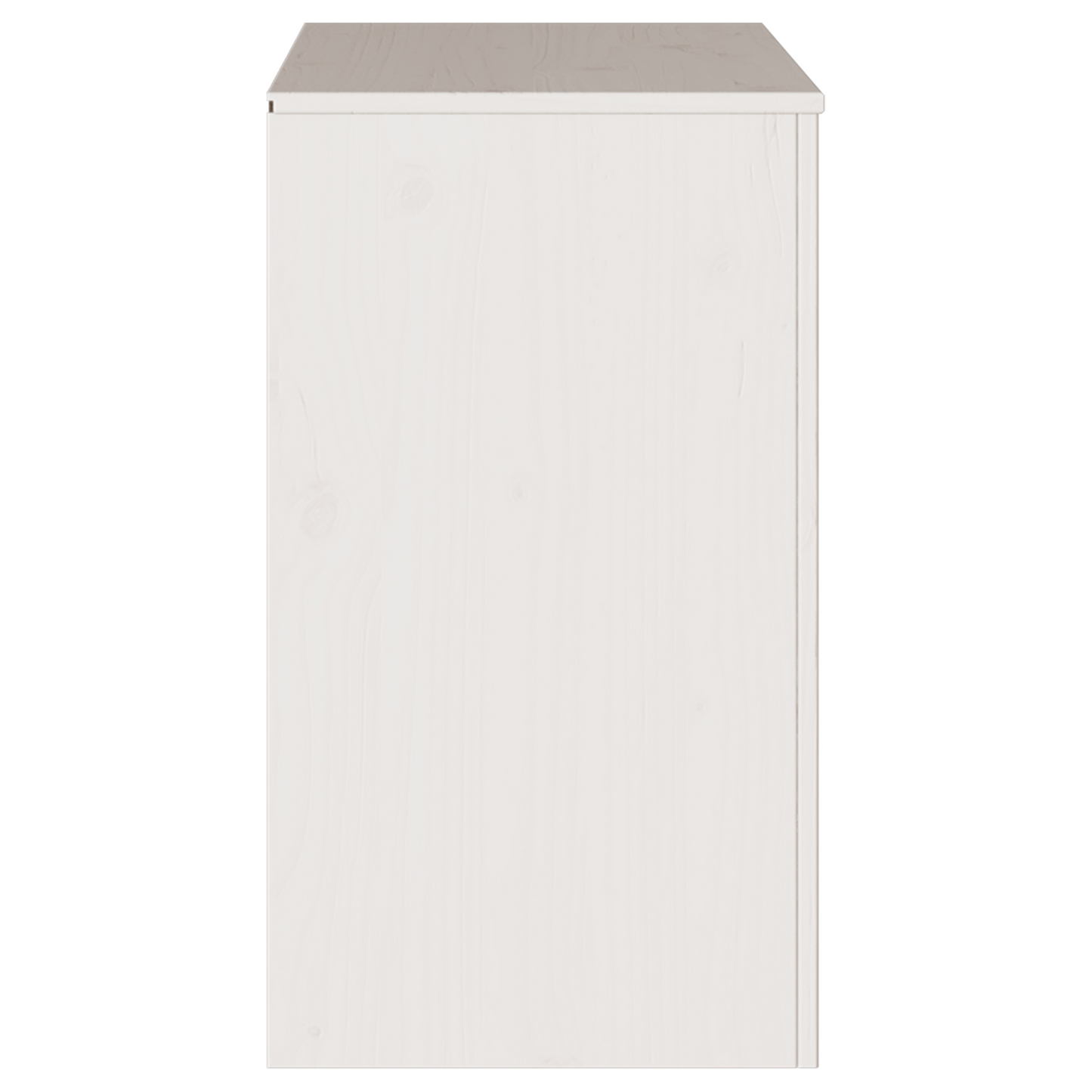 Skänk Vit "DRAMMEN" Vit 79x43x75,5 cm Massivt Trä Furu