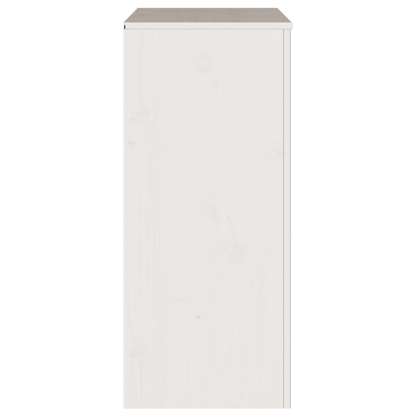 Byrå Vit "DRAMMEN" 76,5x40x91 cm Massivt Trä Furu