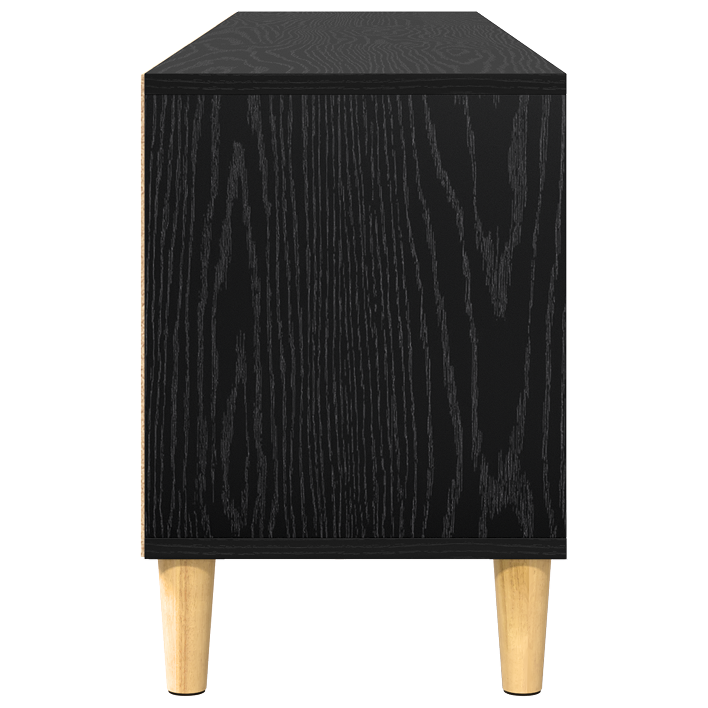 TV-Möbel Svart Ek TV-skåp med låda 150 x 30 x 45 cm