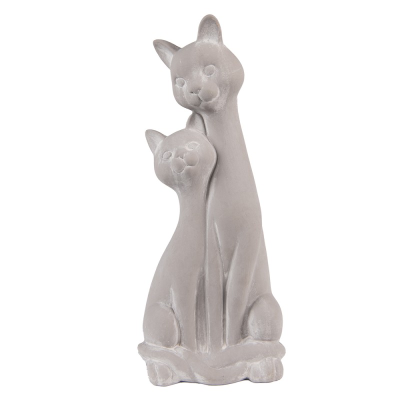 Dekoration Figur Djur Katt 32 Cm Gr Beige Keramik , hemmetshjarta.se