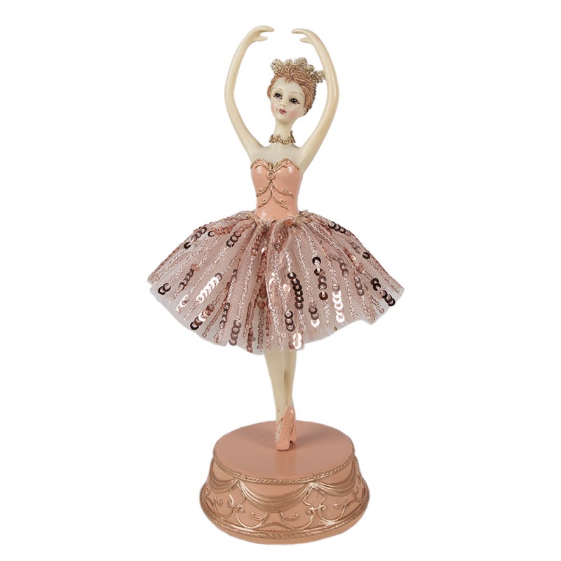 Dekoration Figur Speldosa Ballerina  11x29 cm Rosa Polyresin , hemmetshjarta.se