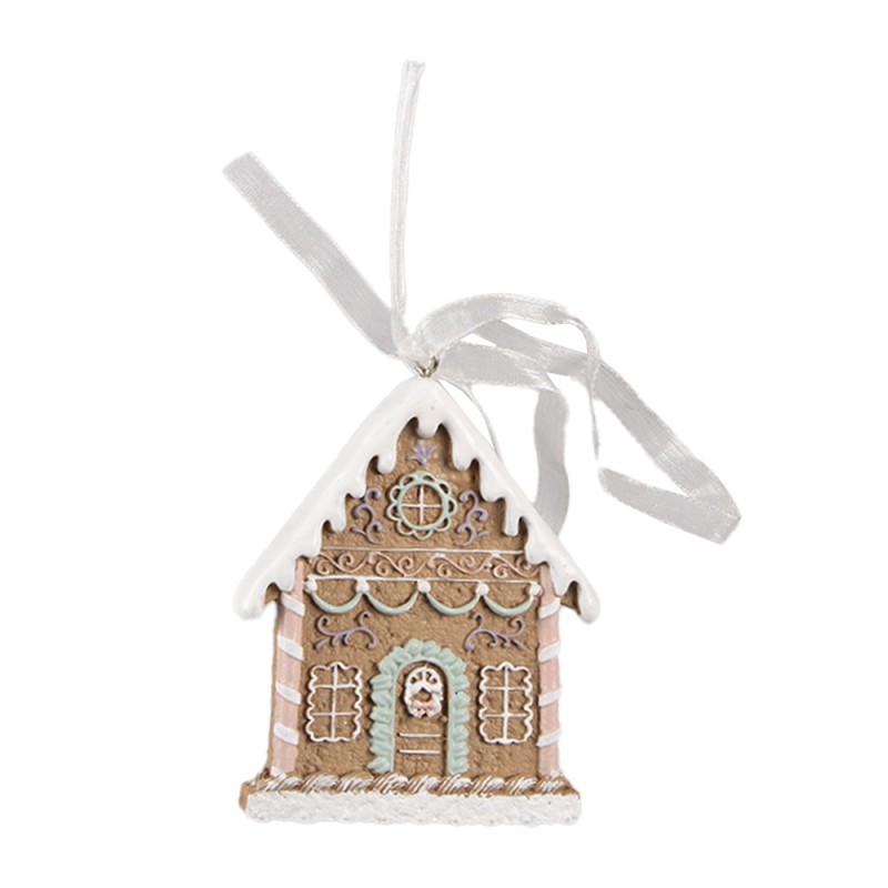 Juldekoration 3-pack Pepparkakshus 6x1x8 Cm Brun polyresin , hemmetshjarta.se