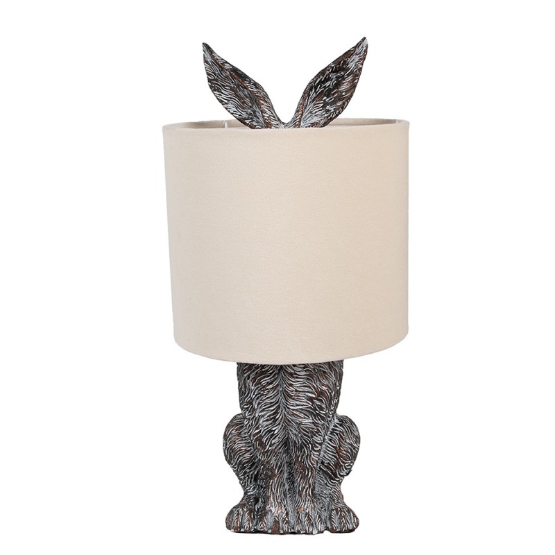 Bordslampa Kanin  20x43 cm Brun beige , hemmetshjarta.se